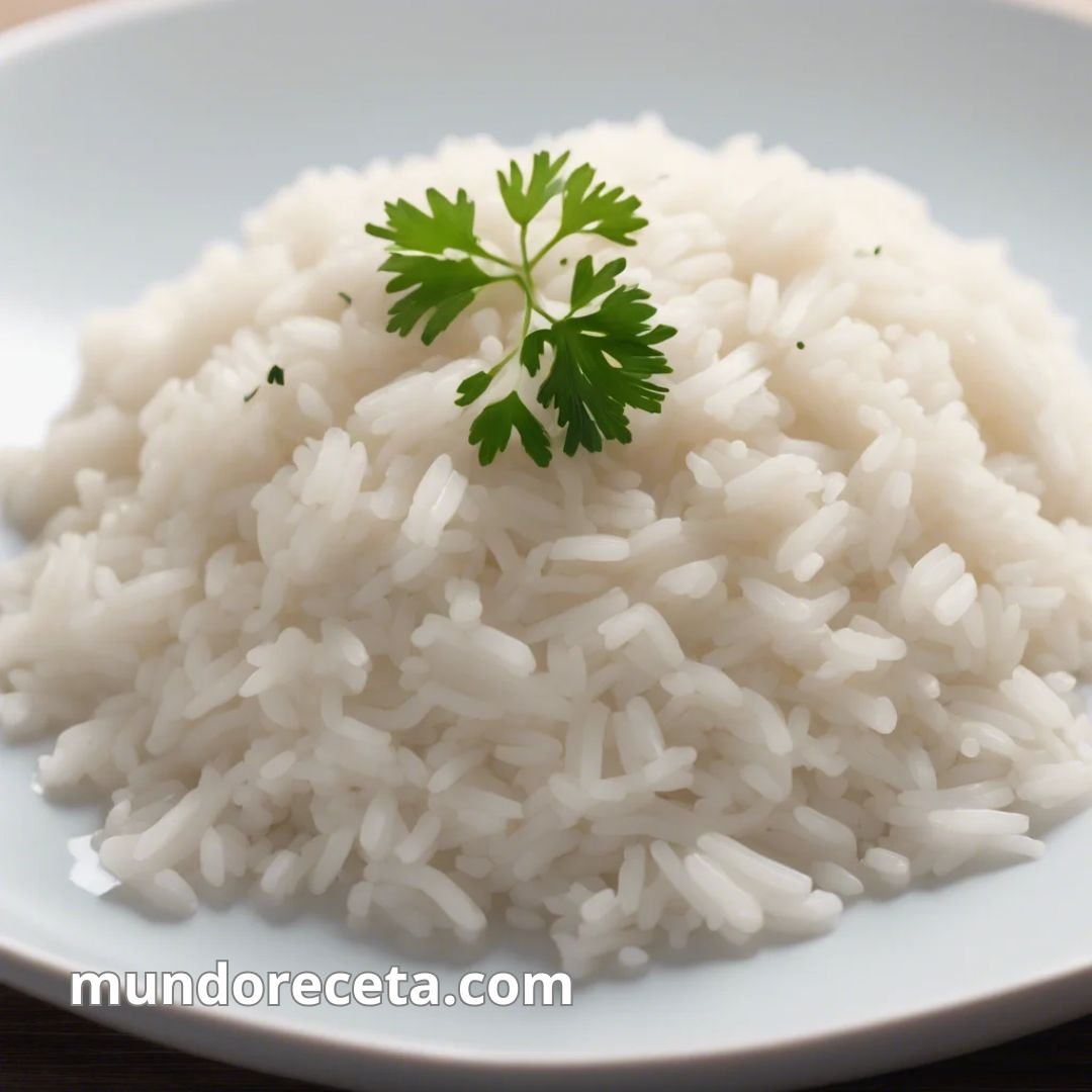 Arroz blanco cocido a la perfección