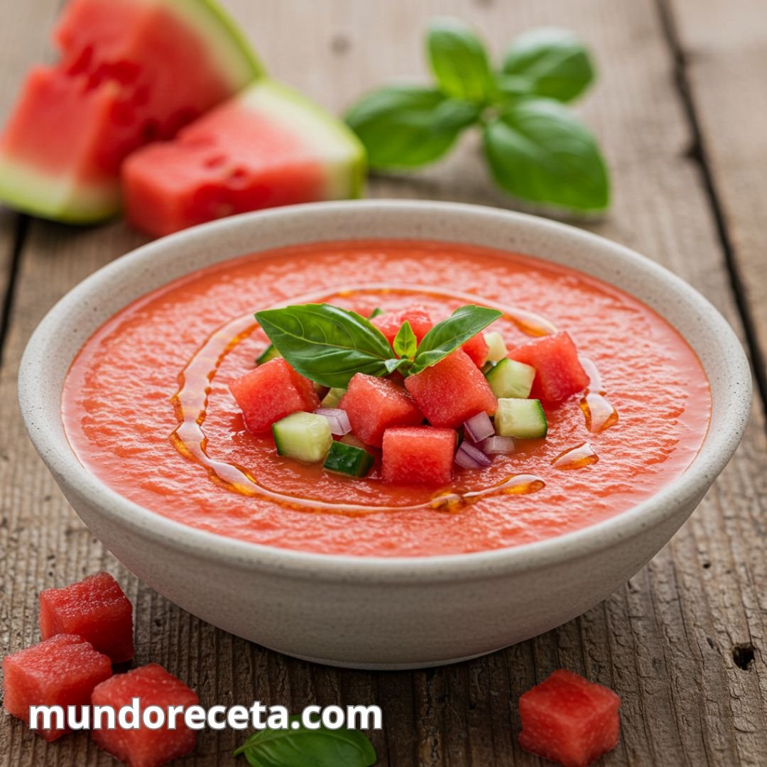 Receta de gazpacho de sandía