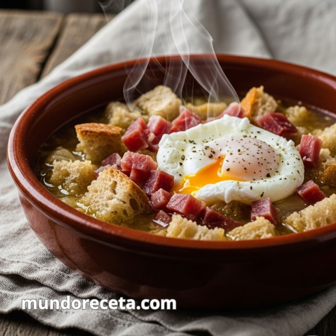 Sopa de ajo castellana