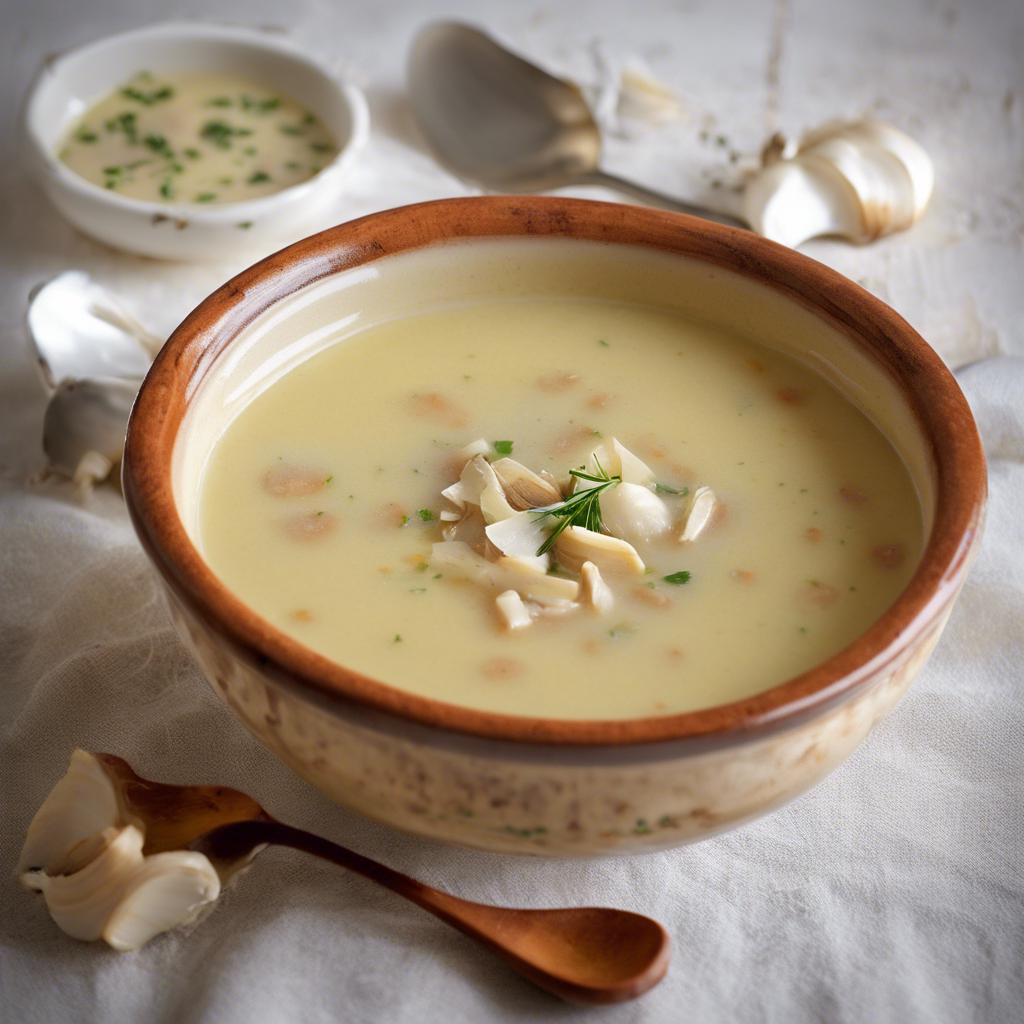 Sopa de ajo castellana