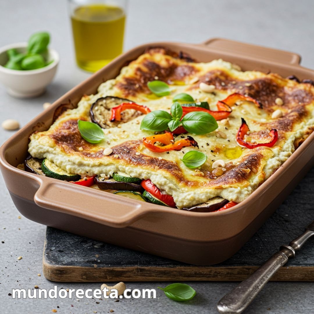 Lasaña vegana de verduras
