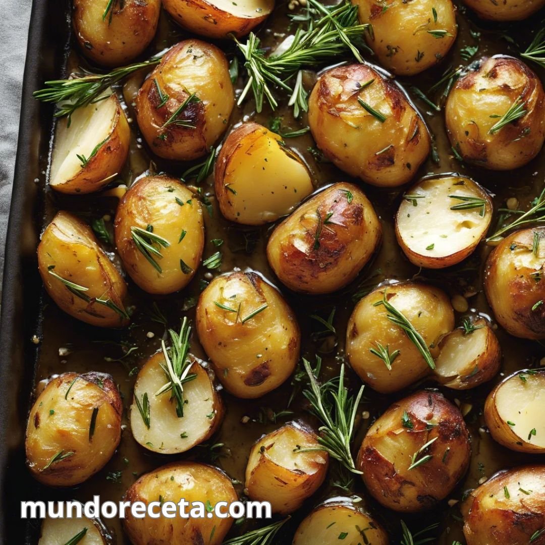 Patatas al horno con romero y ajo