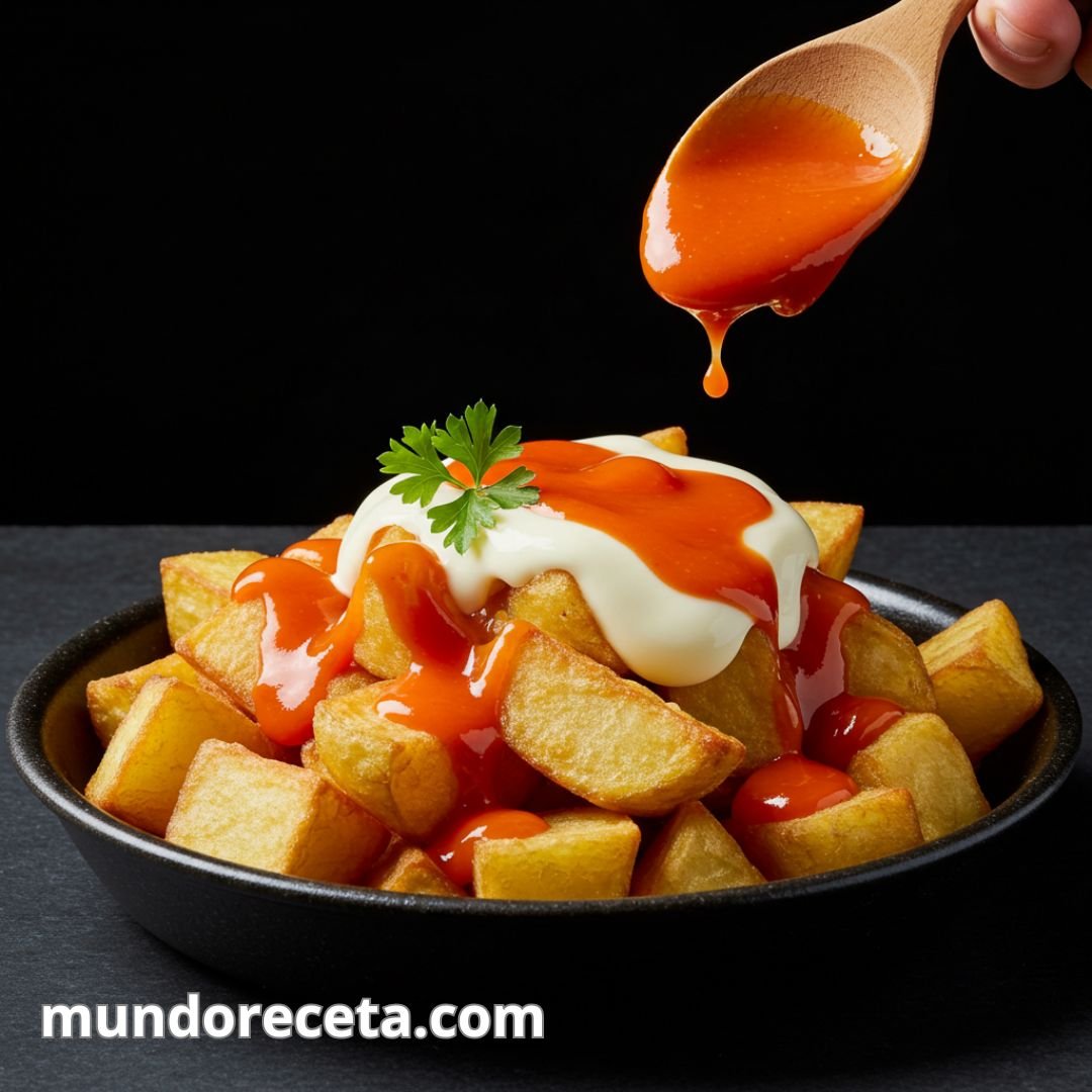 Patatas bravas con salsa brava casera