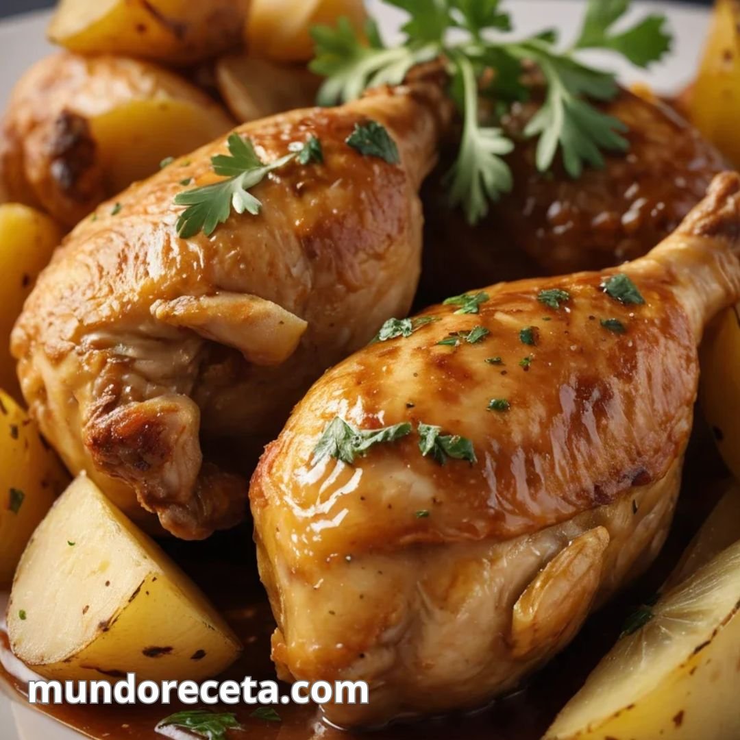 Receta de pollo a la cerveza con patatas