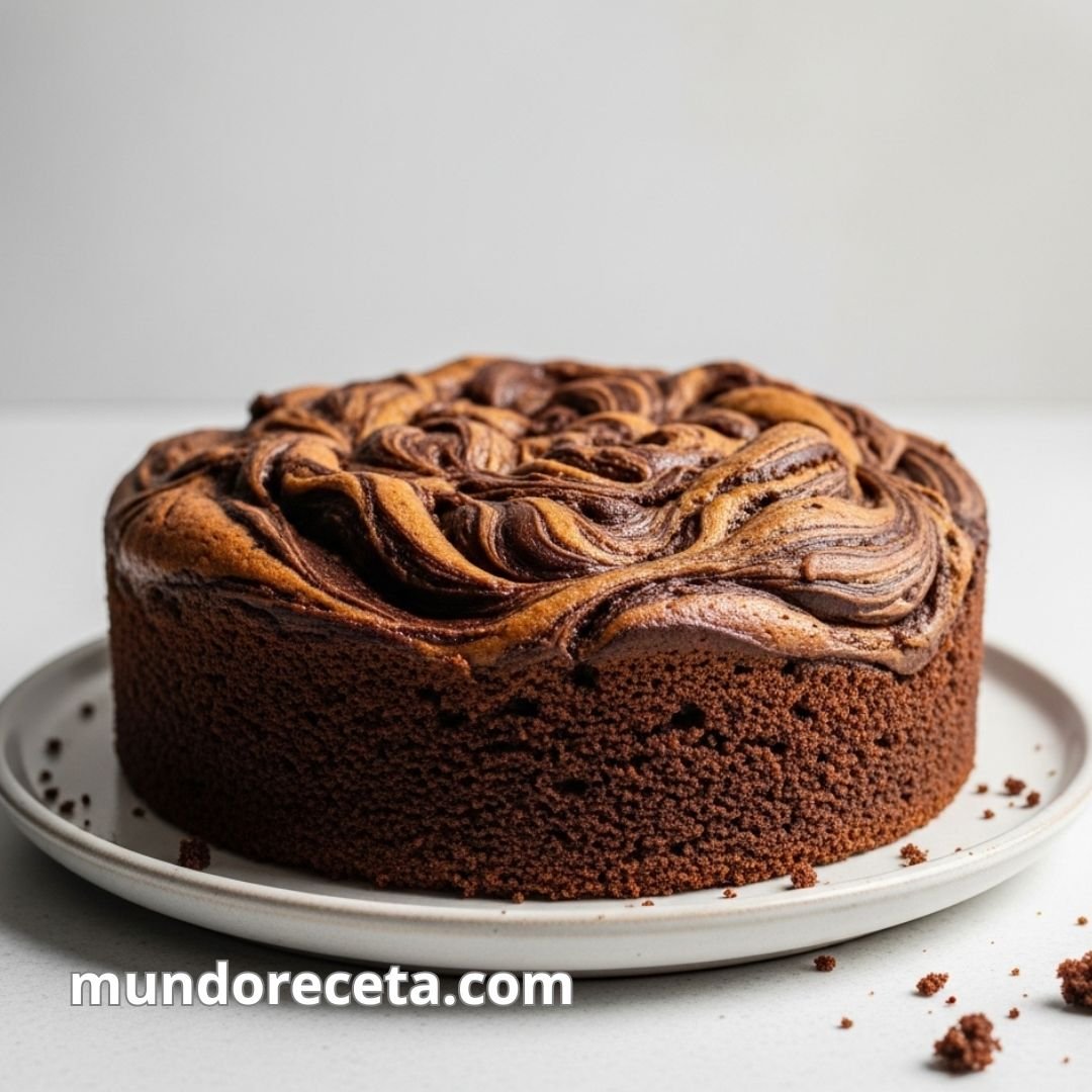 Bizcocho de chocolate y café, esponjoso