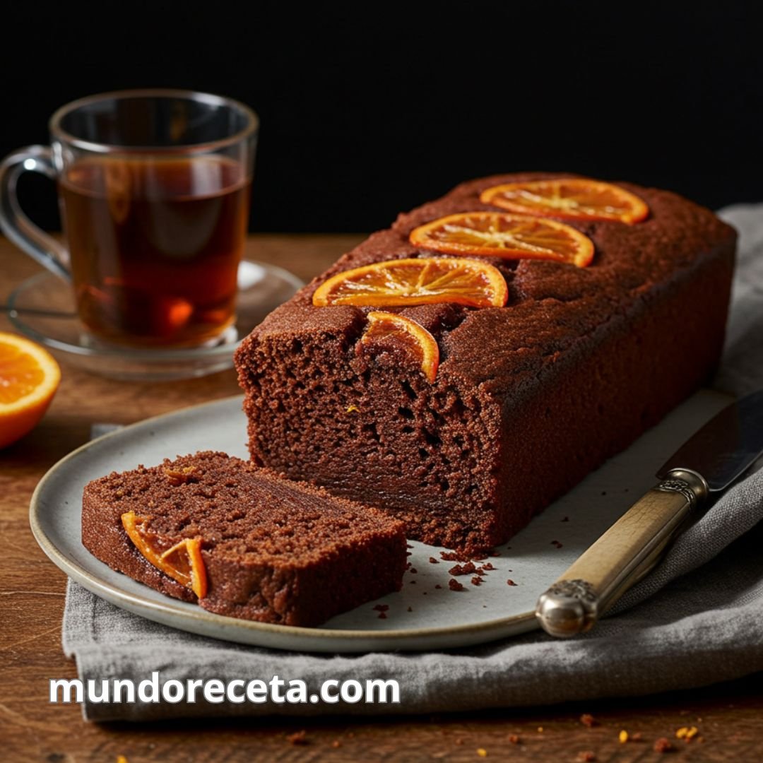 Bizcocho de chocolate y naranja