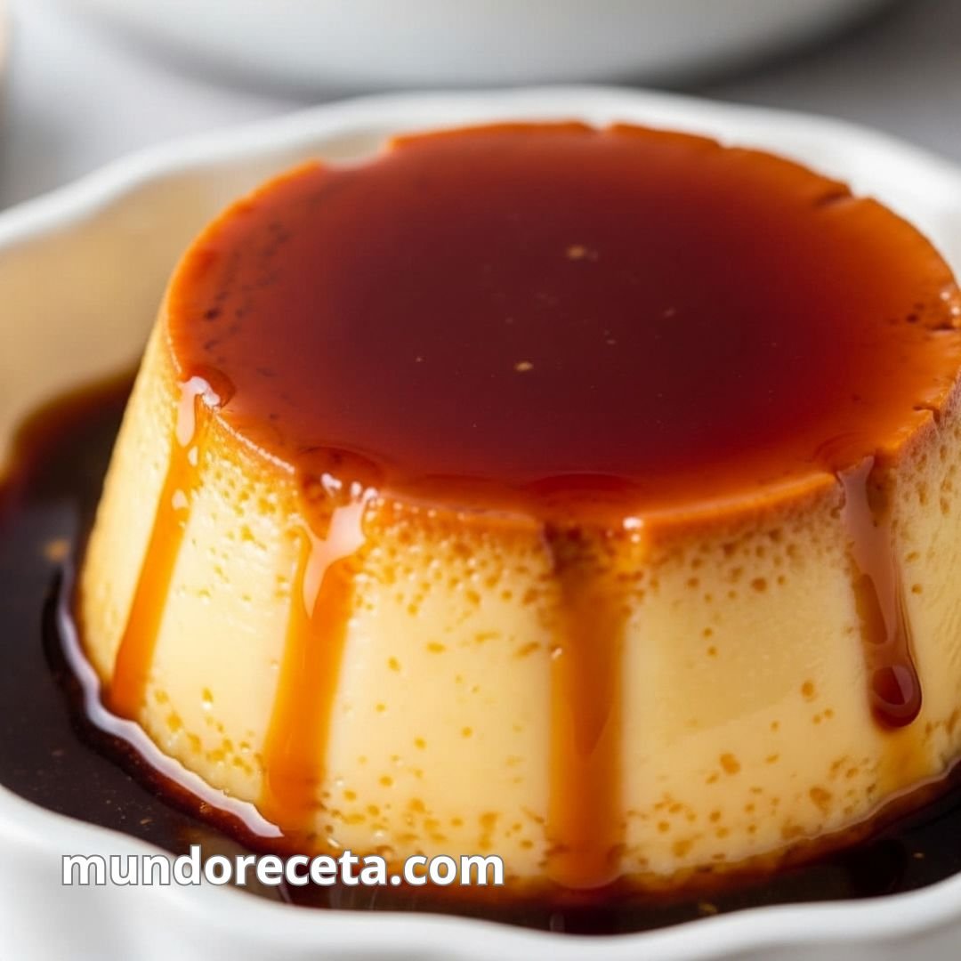 Flan de dulce de leche casero