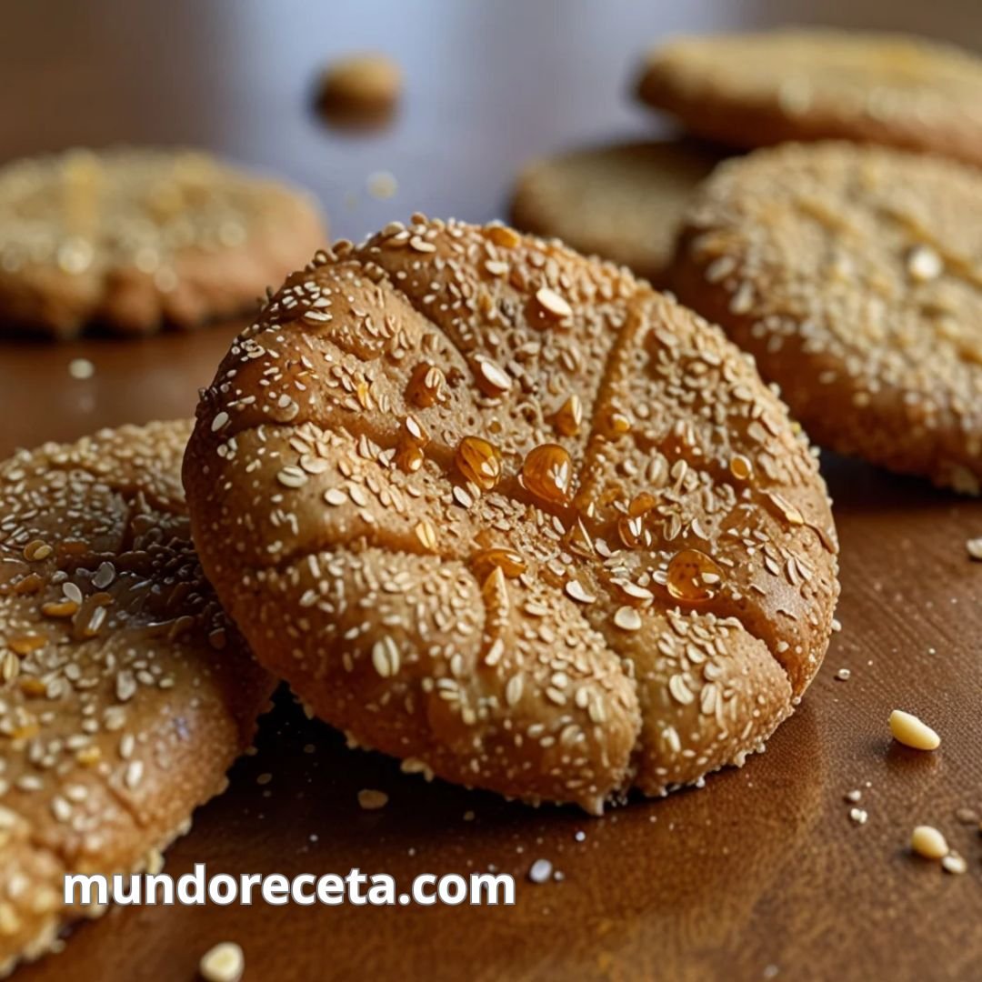 Galletas de sésamo y miel, crujientes