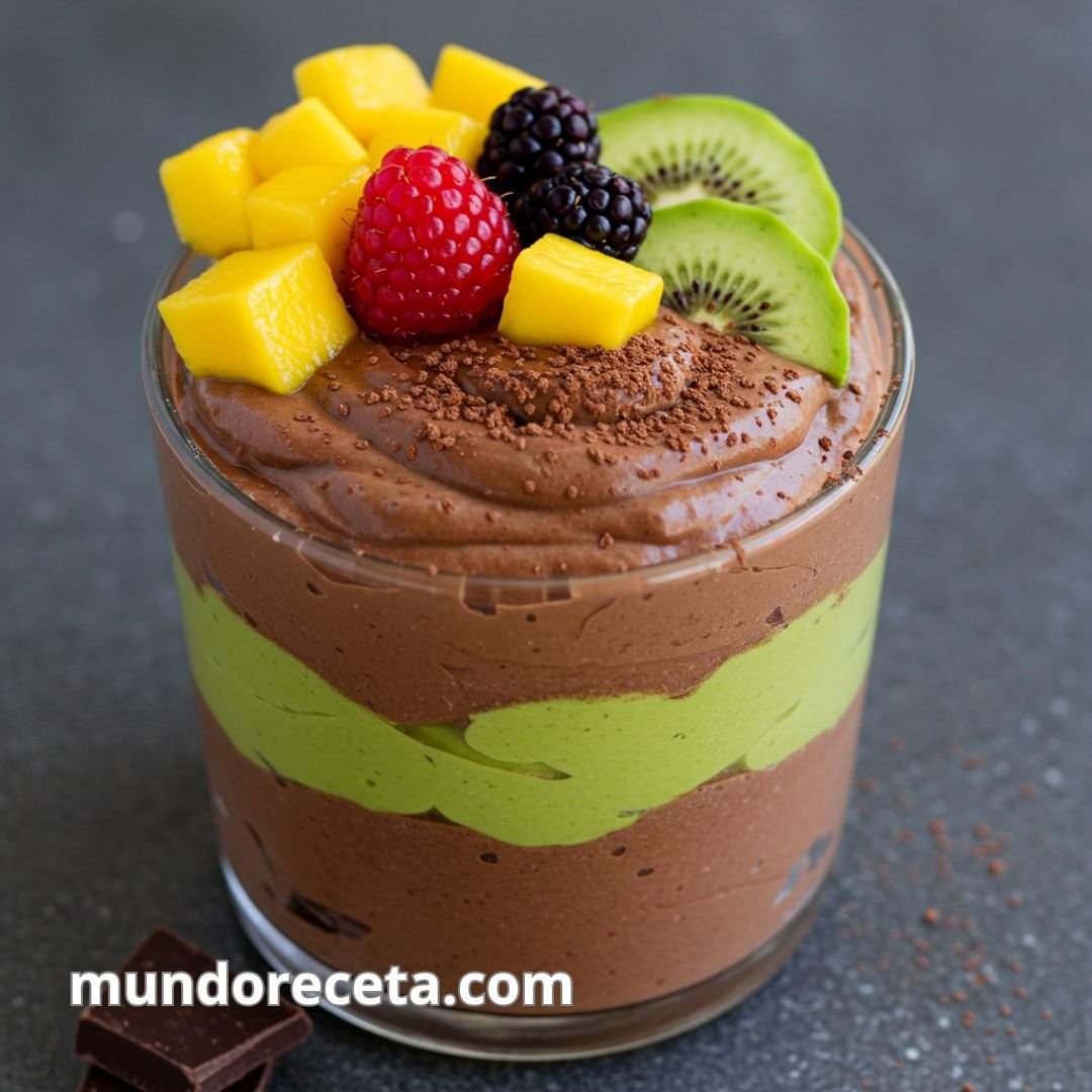 Mousse de chocolate y aguacate