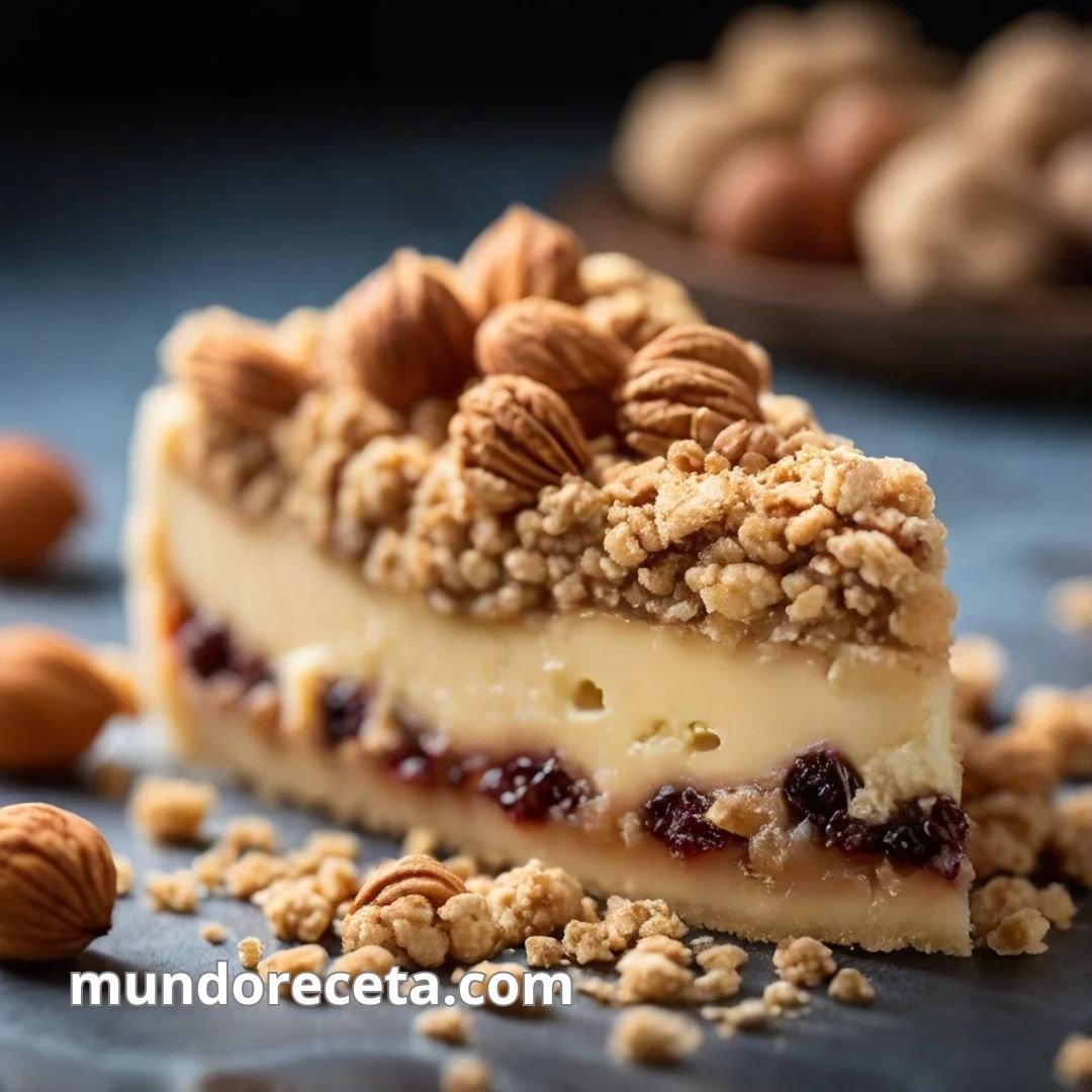 Tarta de ciruelas con crumble de almendra