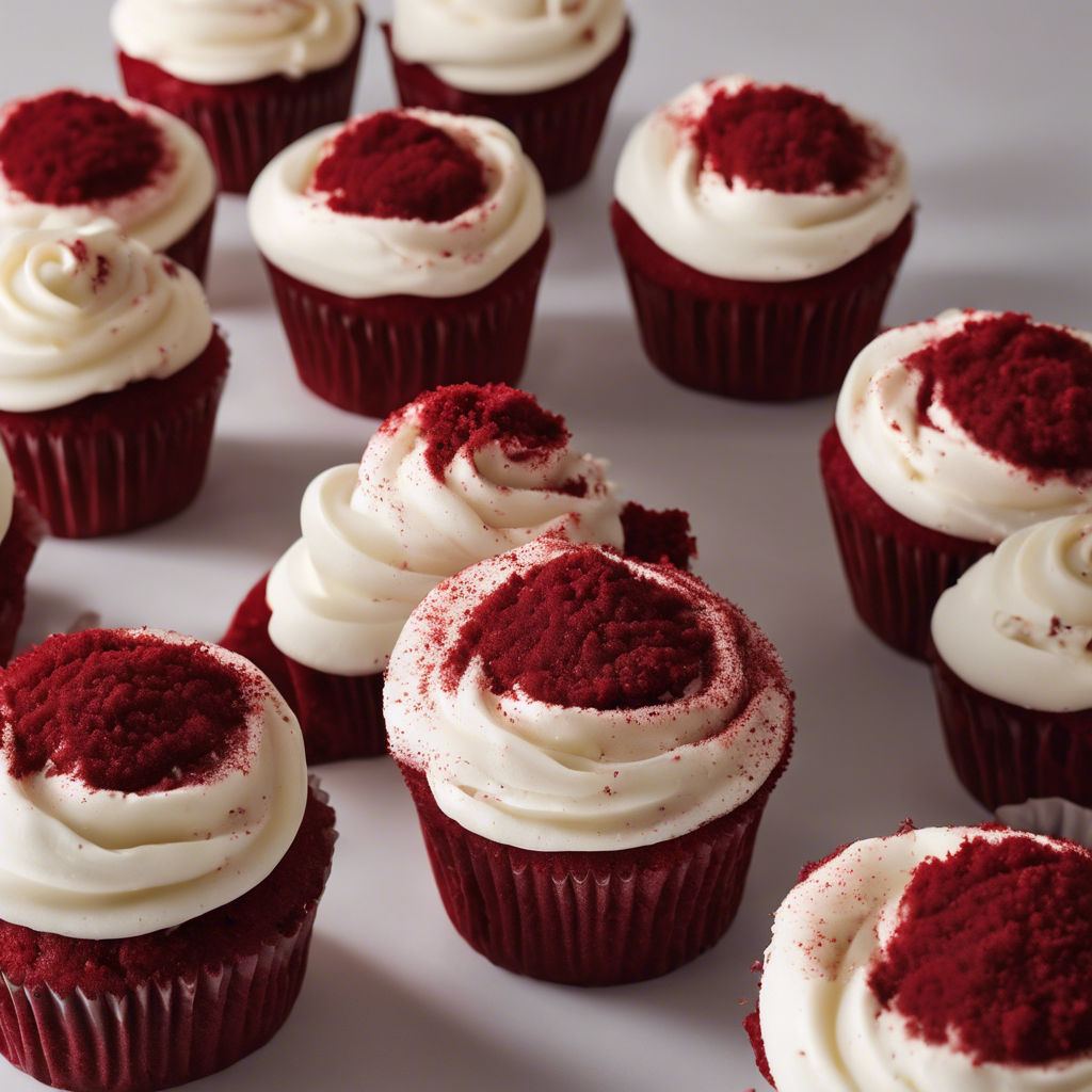 Cupcakes red velvet clásico americano
