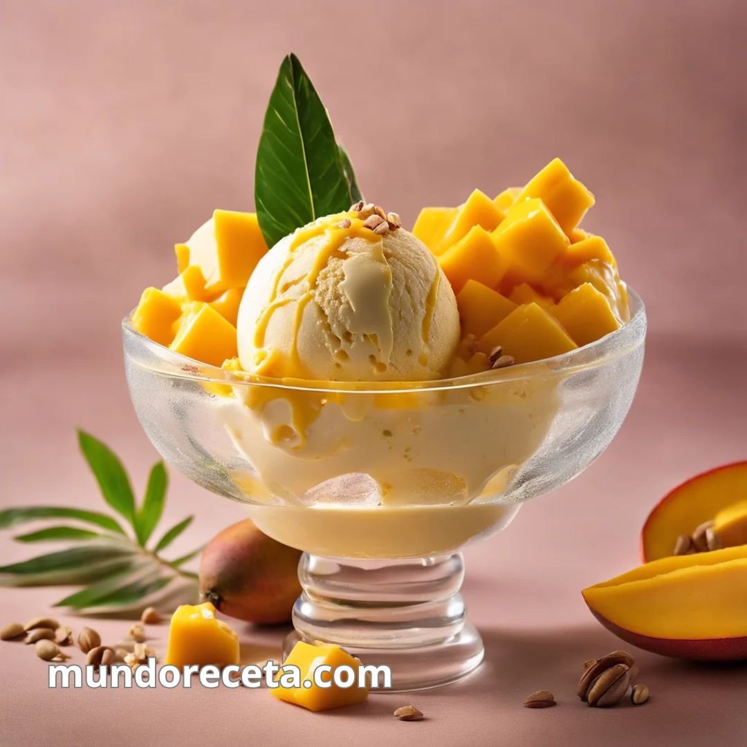 Helado de mango