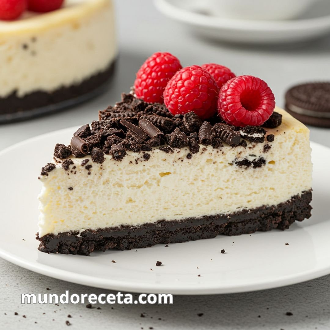 Tarta queso base galletas Oreo