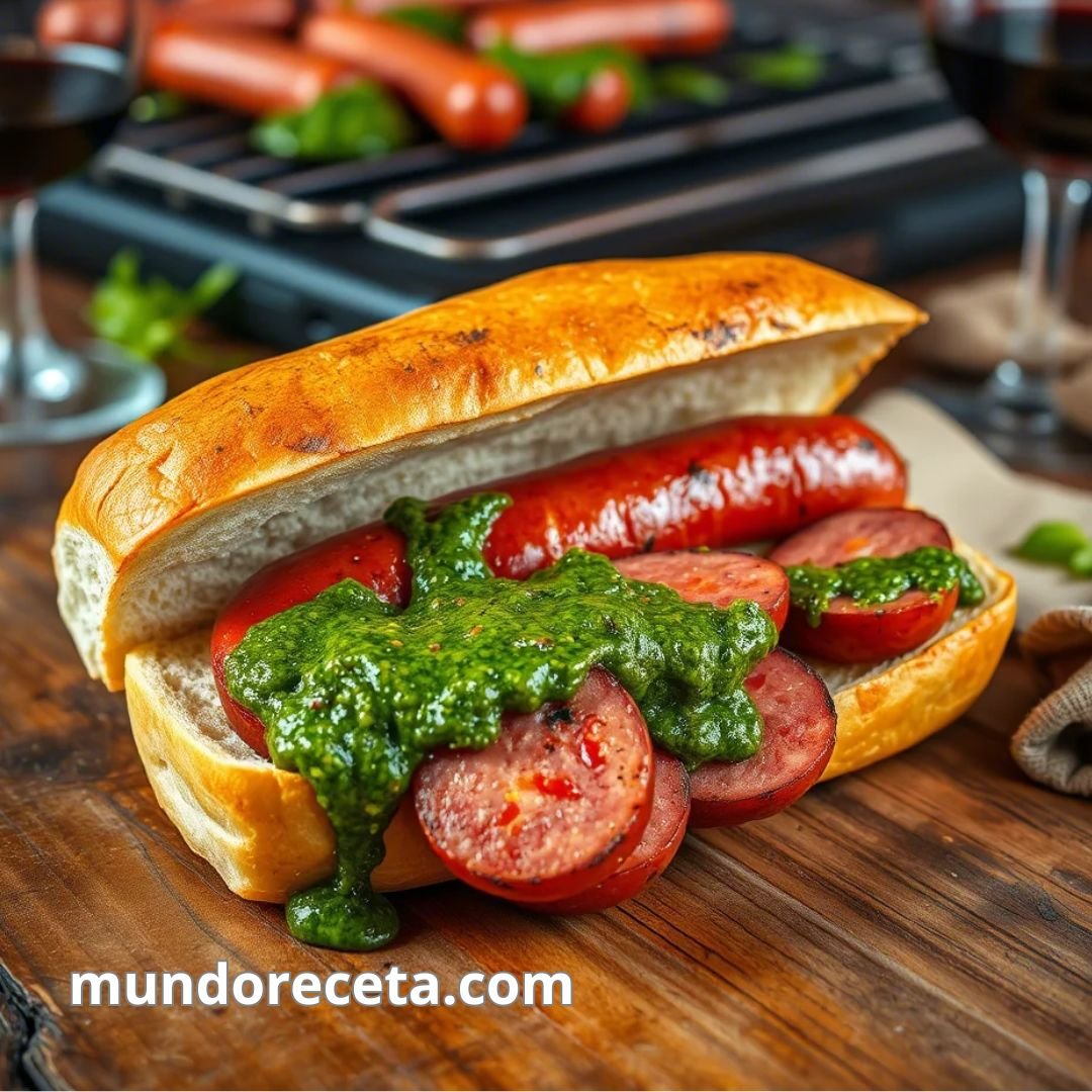 Choripán Argentino La Estrella De Los Asados