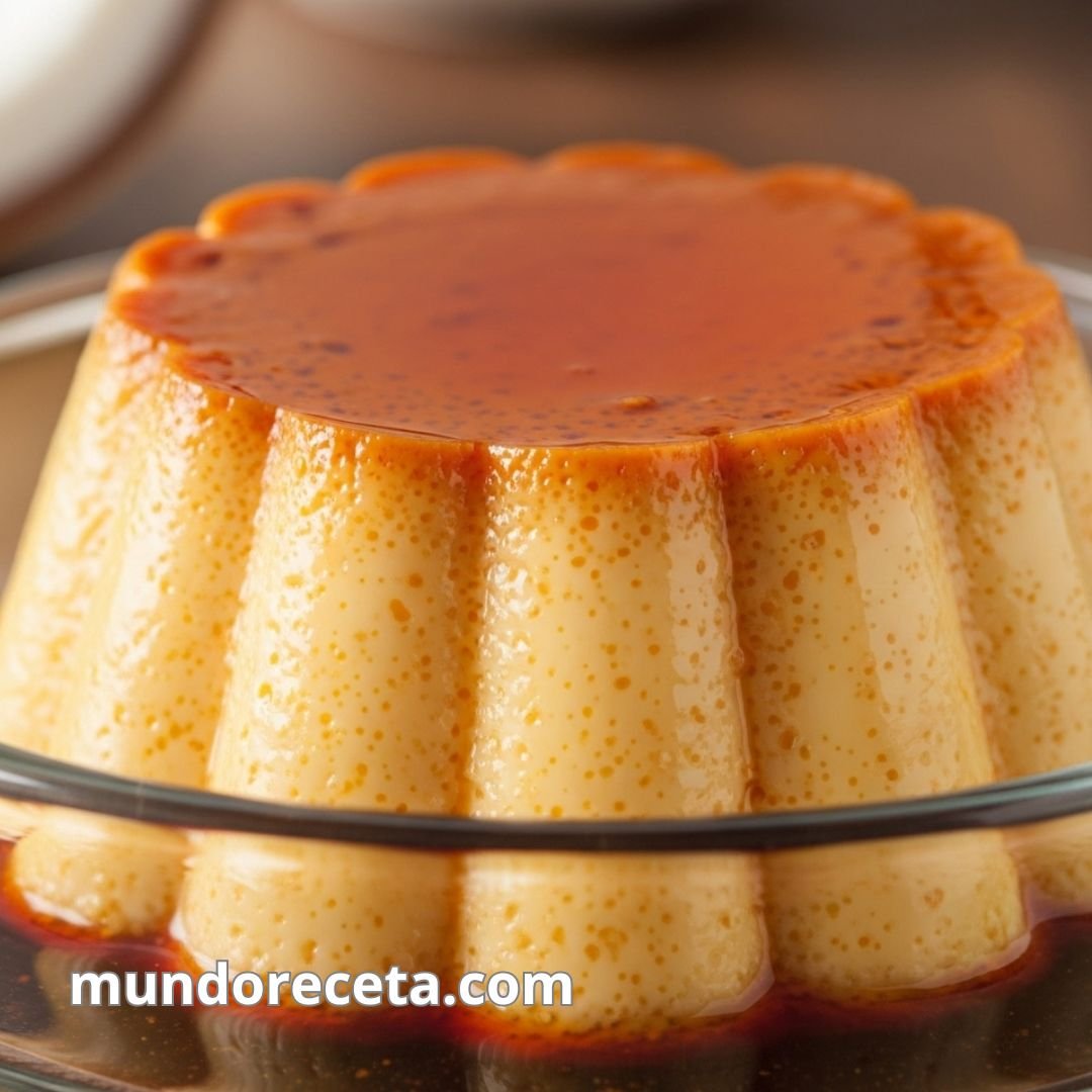 Flan de coco con caramelo casero