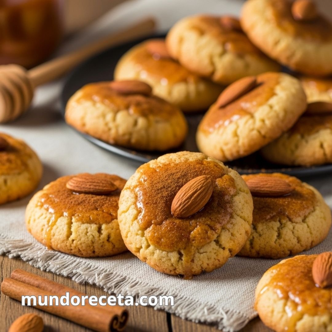 Galletas de almendra y miel con canela
