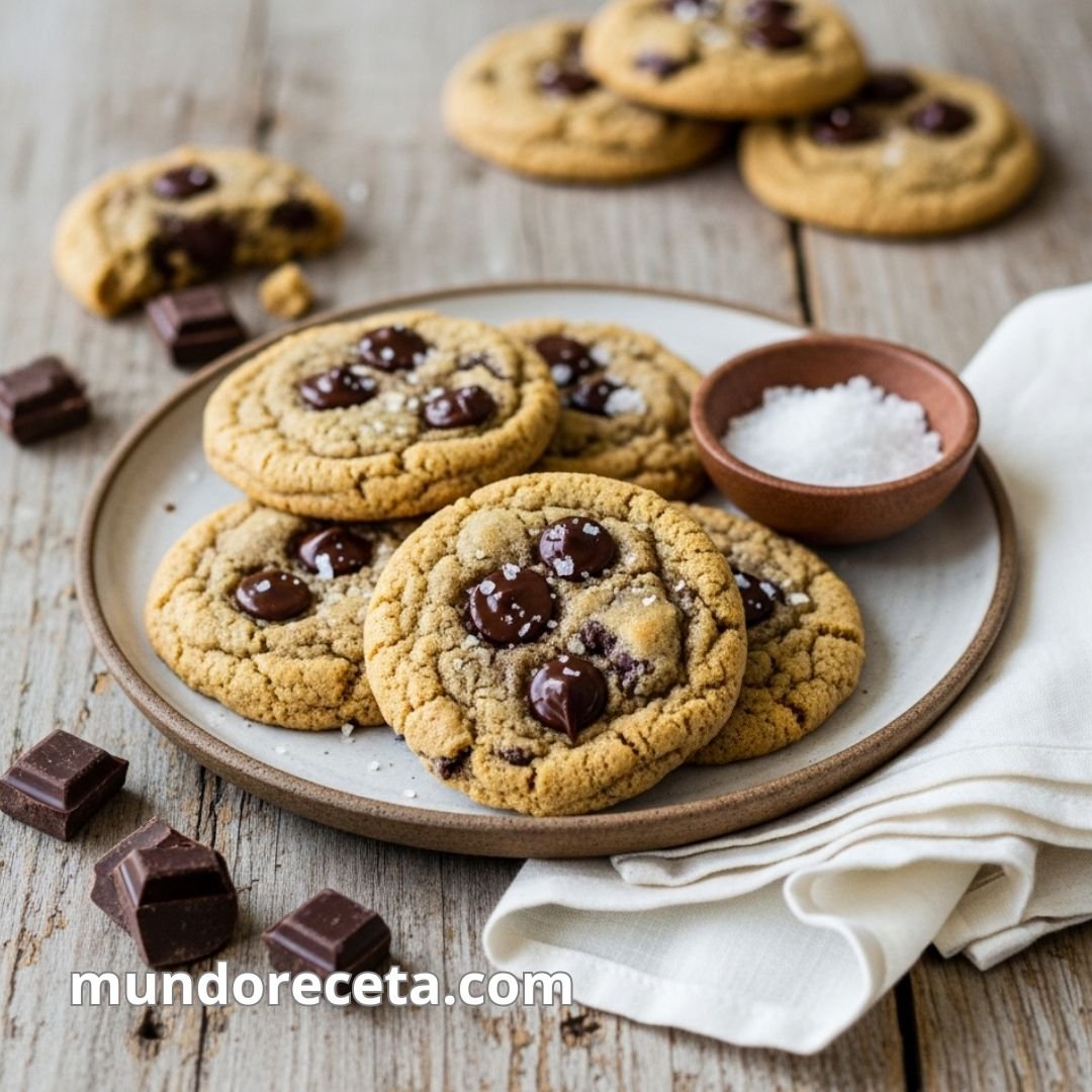 Galletas de chocolate negro y sal marina