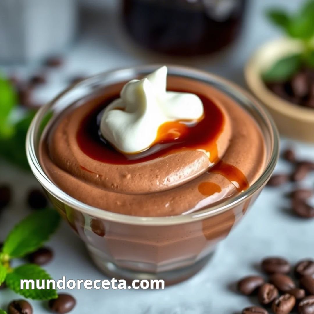 Mousse de chocolate y licor de café