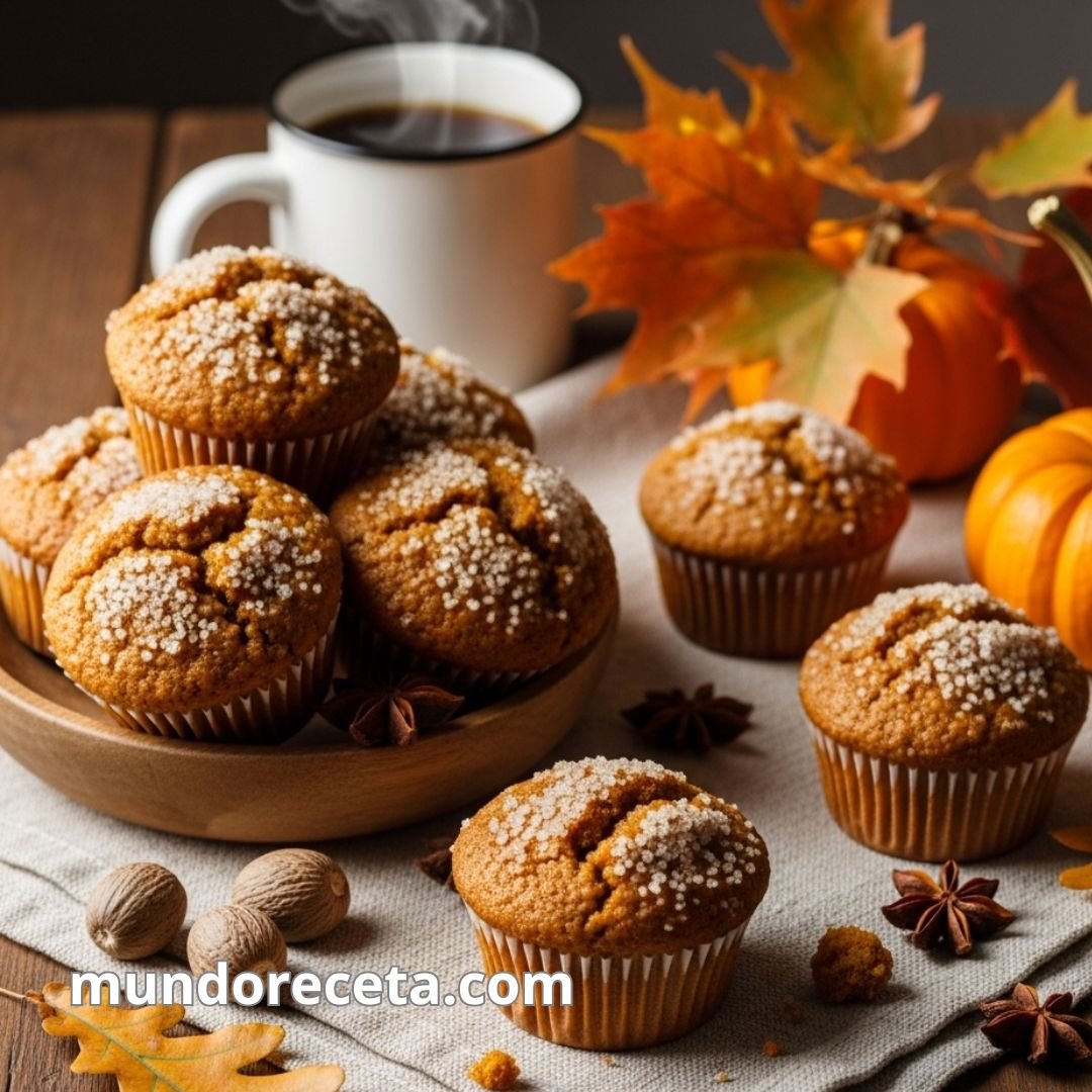 Muffins de calabaza y nuez moscada