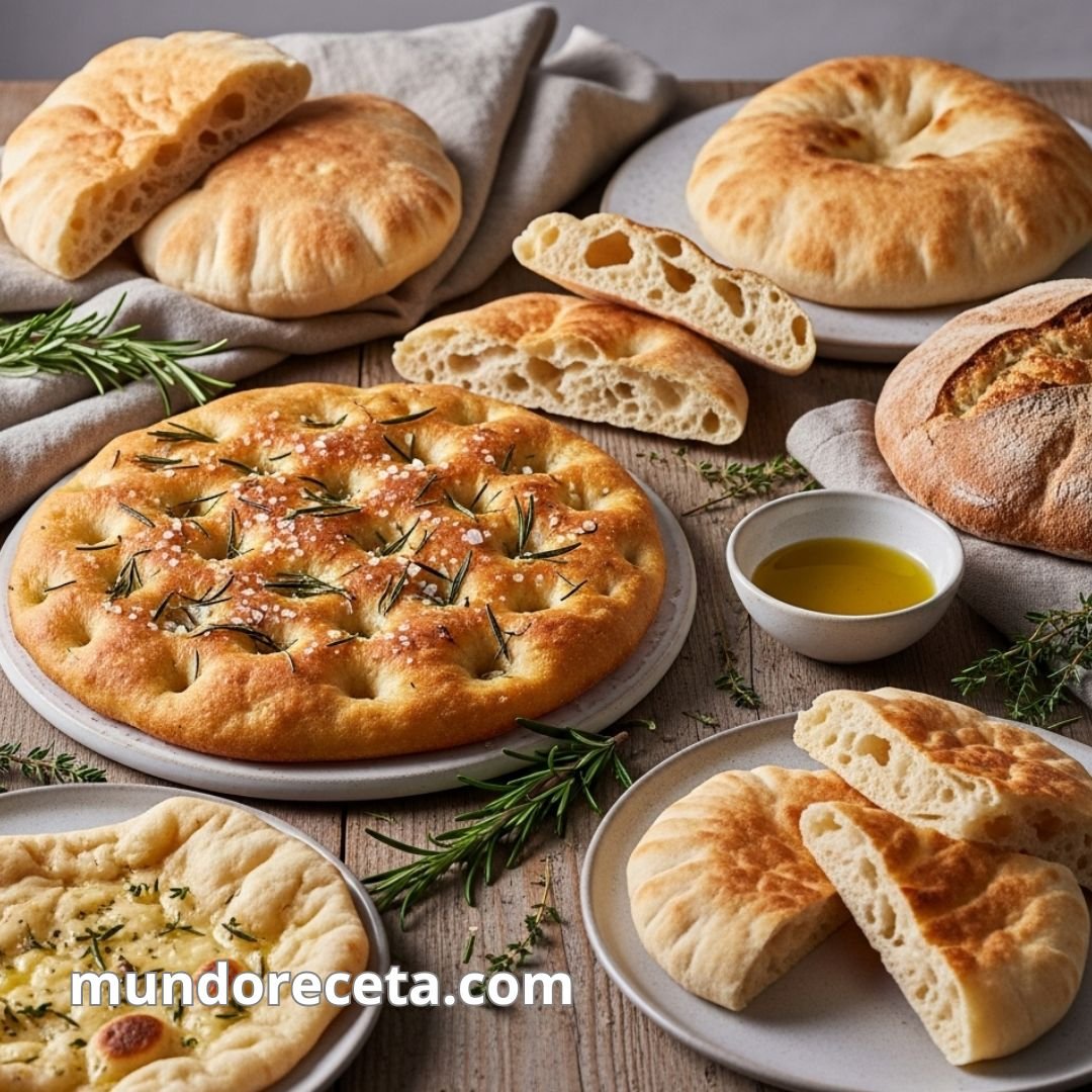 Panes planos artesanales desde la focaccia hasta la pita