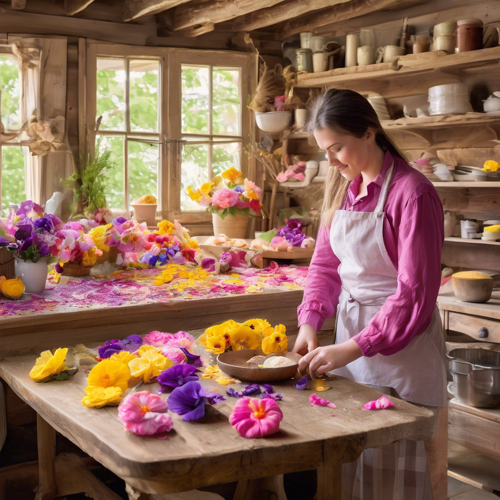 Repostería con flores comestibles: un toque de color y sabor único