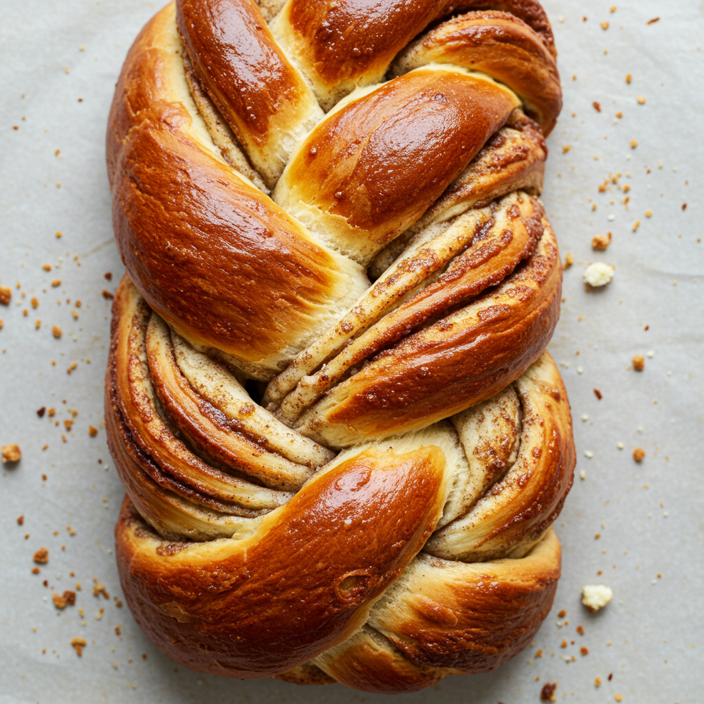 Elaboración de babka casera un dulce trenzado delicioso