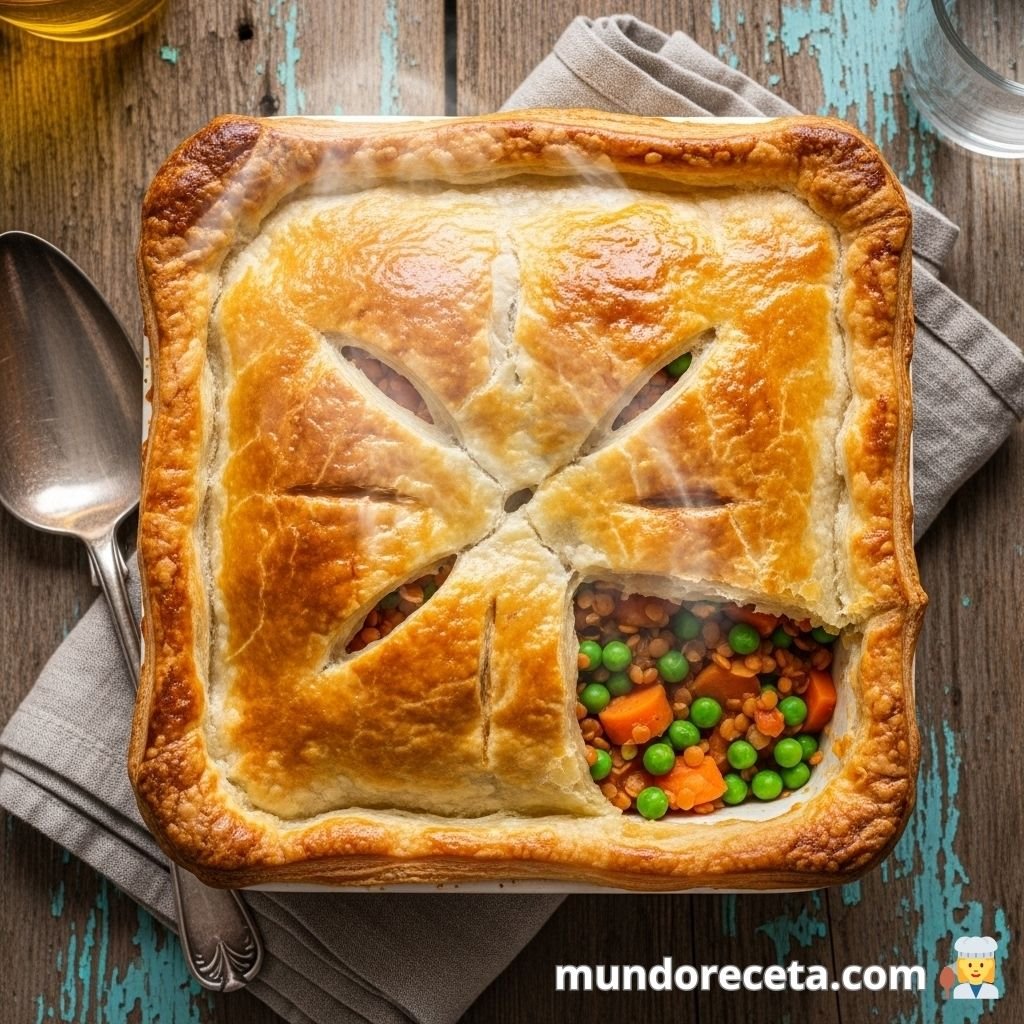 Pastel de Lentejas y Verduras al Curry con Mascarpone