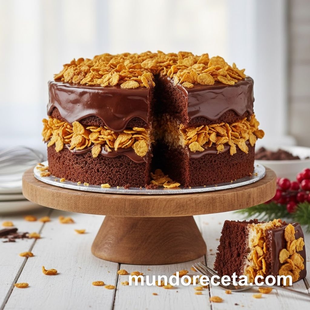 Descubre el pastel viral de chocolate y cornflakes con nutella. ¡un postre crujiente y delicioso que triunfa en tiktok!