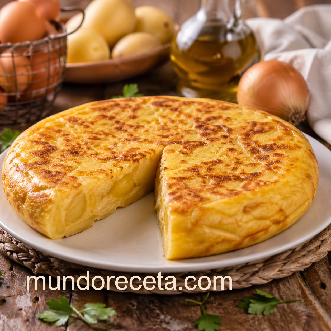 Esta receta está pensada para preparar una tortilla de patata jugosa, equilibrada y fácil de hacer en casa. Puedes hacerla con cebolla si te gusta más melosa, o sin cebolla si prefieres la versión más clásica y directa